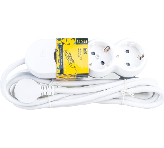 Изображение товара Удлинитель IEK У03 3 места 2P+PE/3м 3х1,5мм2 16А/250В UNO WYP53-16-03-03-Z