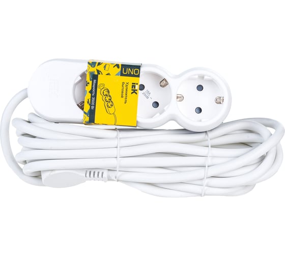 Изображение товара Удлинитель IEK У03 3 места 2P+PE/5м 3х1,5мм2 16А/250В UNO WYP53-16-03-05-Z