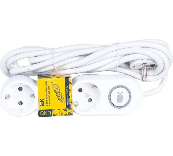Изображение товара Удлинитель IEK У03В 3 места 2P+PE/3м 3х1,5мм2 16А/250В UNO WYP53-16-03-03-ZK