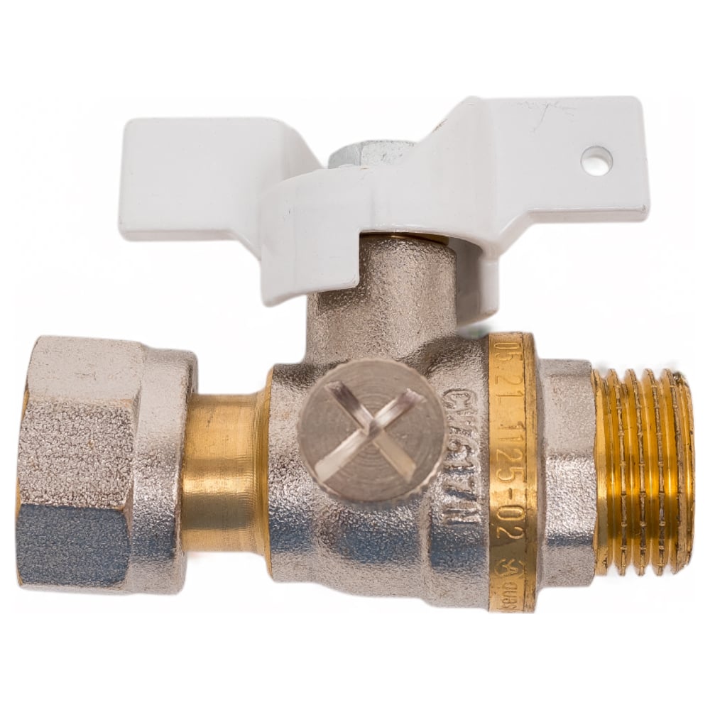 Изображение товара Кран для манометра Aquasfera латунь 1/2 резьба стандарт G1/2" Ру40