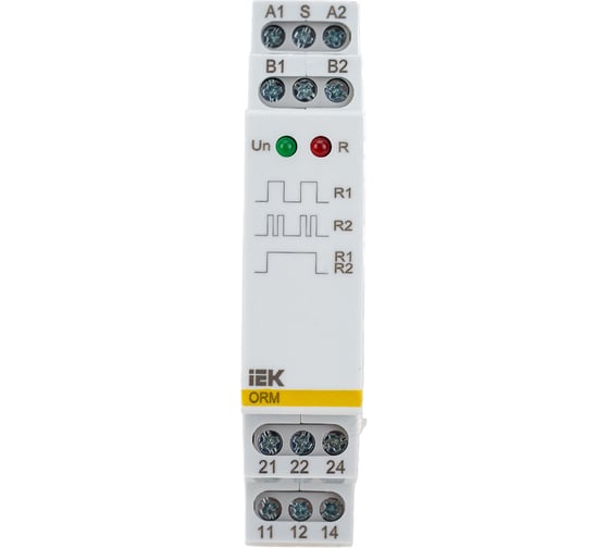 Изображение товара Импульсное реле IEK ORM 2 контакта, 230 В AC ORM-02-AC230