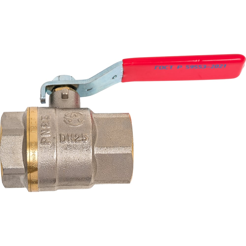 Изображение товара Шаровой кран Aquasfera из никелированной латуни Ду25 Ру25