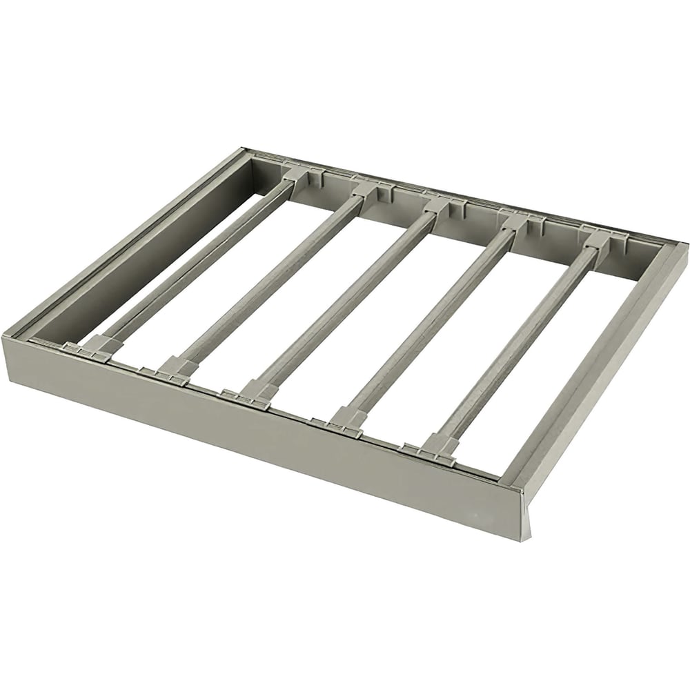 Изображение товара Выдвижная вешалка для брюк Mebax 800-420 764х420х56, серый жемчуг 00-00001096