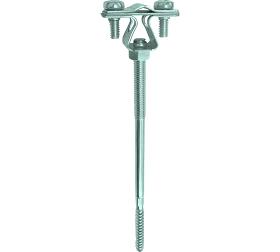 Изображение товара Держатель круглого проводника EZETEK 8-10мм для деревянного фасада, оцинковка 90023