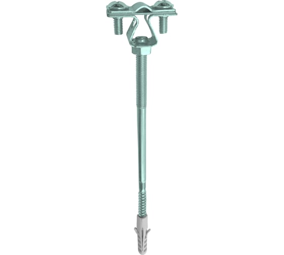 Изображение товара Держатель круглого проводника EZETEK 8-10мм для бетонного фасада, оцинковка 90025