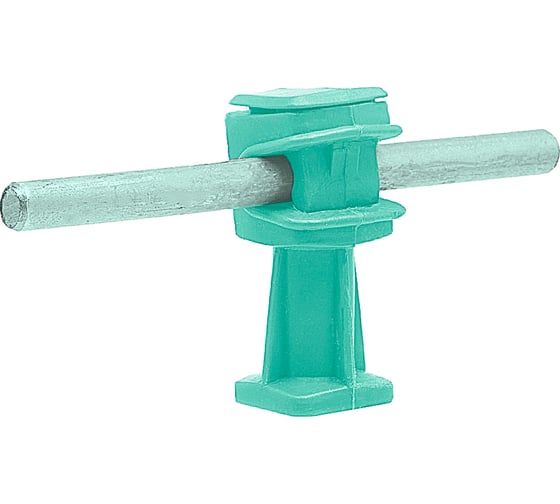 Изображение товара Держатель круглого проводника EZETEK 6-8мм серый, высота 36мм, пластик 91004