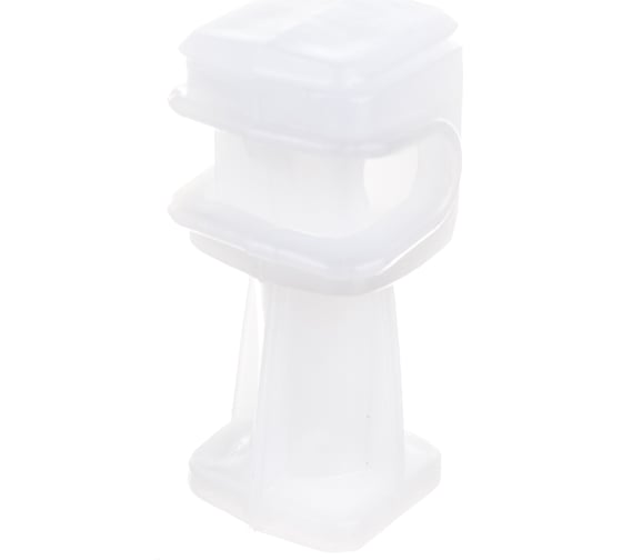 Изображение товара Держатель круглого проводника EZETEK 6-8мм прозрачный, высота 36мм, пластик 91006