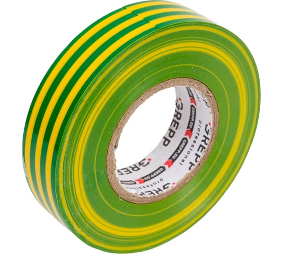 Изображение товара Изолента ПВХ GREPP 0,18 мм×19 мм×20 м /200/10 2610-09