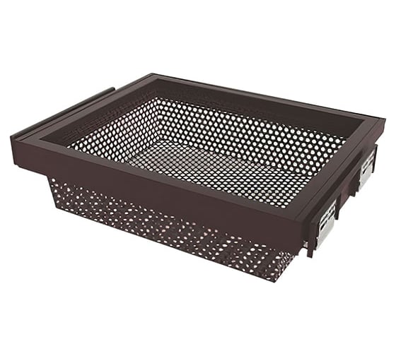 Изображение товара Выдвижная корзина Mebax 900-420 металлическая сетка, 864х420х140, коричневый 00-00001122