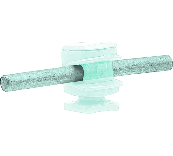 Изображение товара Держатель круглого проводника EZETEK 6-8мм прозрачный, высота 16мм, пластик 91005