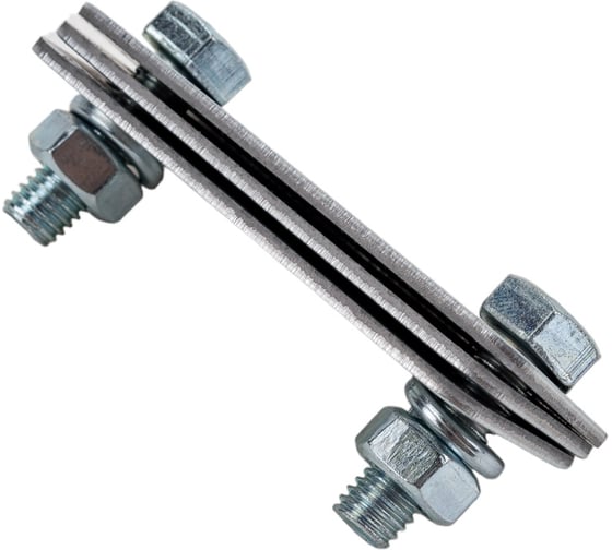 Изображение товара Соединительный зажим EZETEK полоса — полоса параллельный, оцинковка 90558