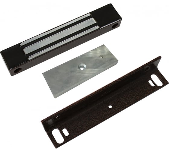 Изображение товара Электромагнитный замок ACCORDTEC ML-400 KB с уголком, цвет коричневый AT-15853