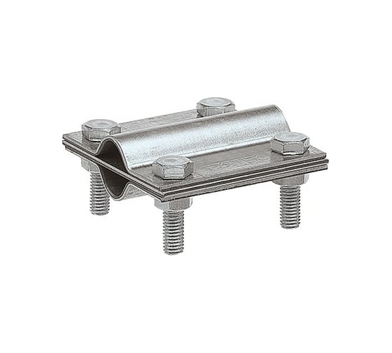 Изображение товара Зажим заземления EZETEK стержень - стержень крестообразный, оцинковка 90540-1