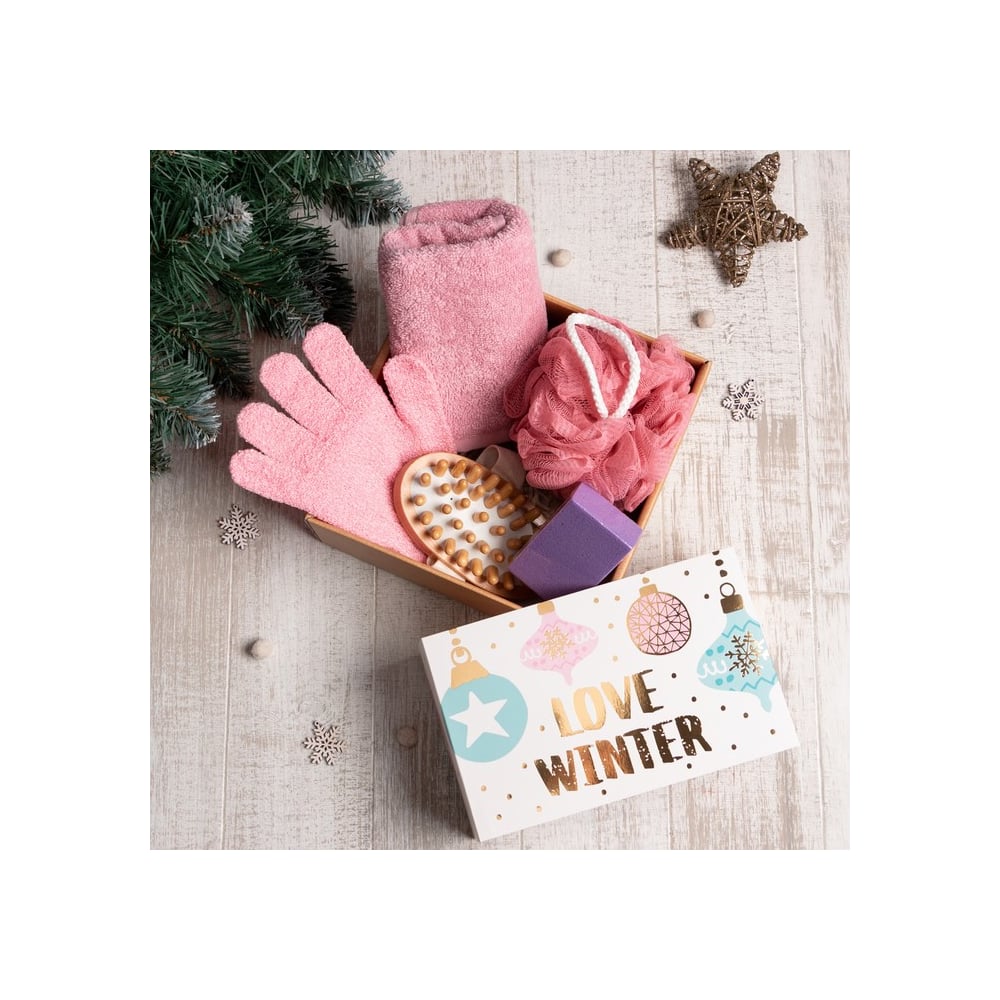 Изображение товара Подарочный набор Этель Love winter полотенце 30x60 см банные аксессуары