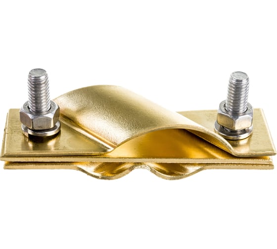 Изображение товара Зажим заземления EZETEK стержень - полоса/пруток диагональный, латунь 90531