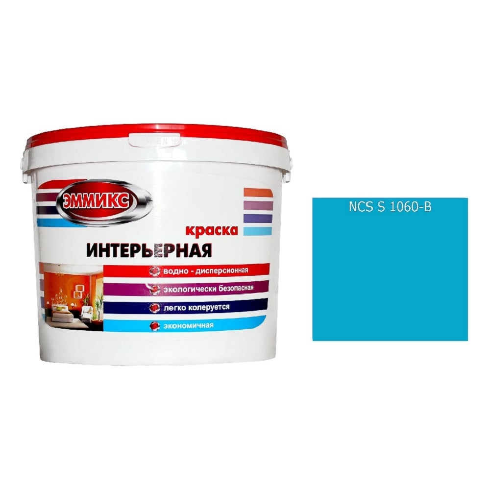 Изображение товара Интерьерная краска Эммикс ВД моющаяся 16 л для стен и потолков