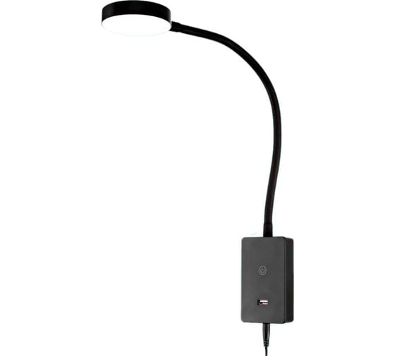 Изображение товара Светильник гибкий INLUX FLEX с USB Чёрный IN80111