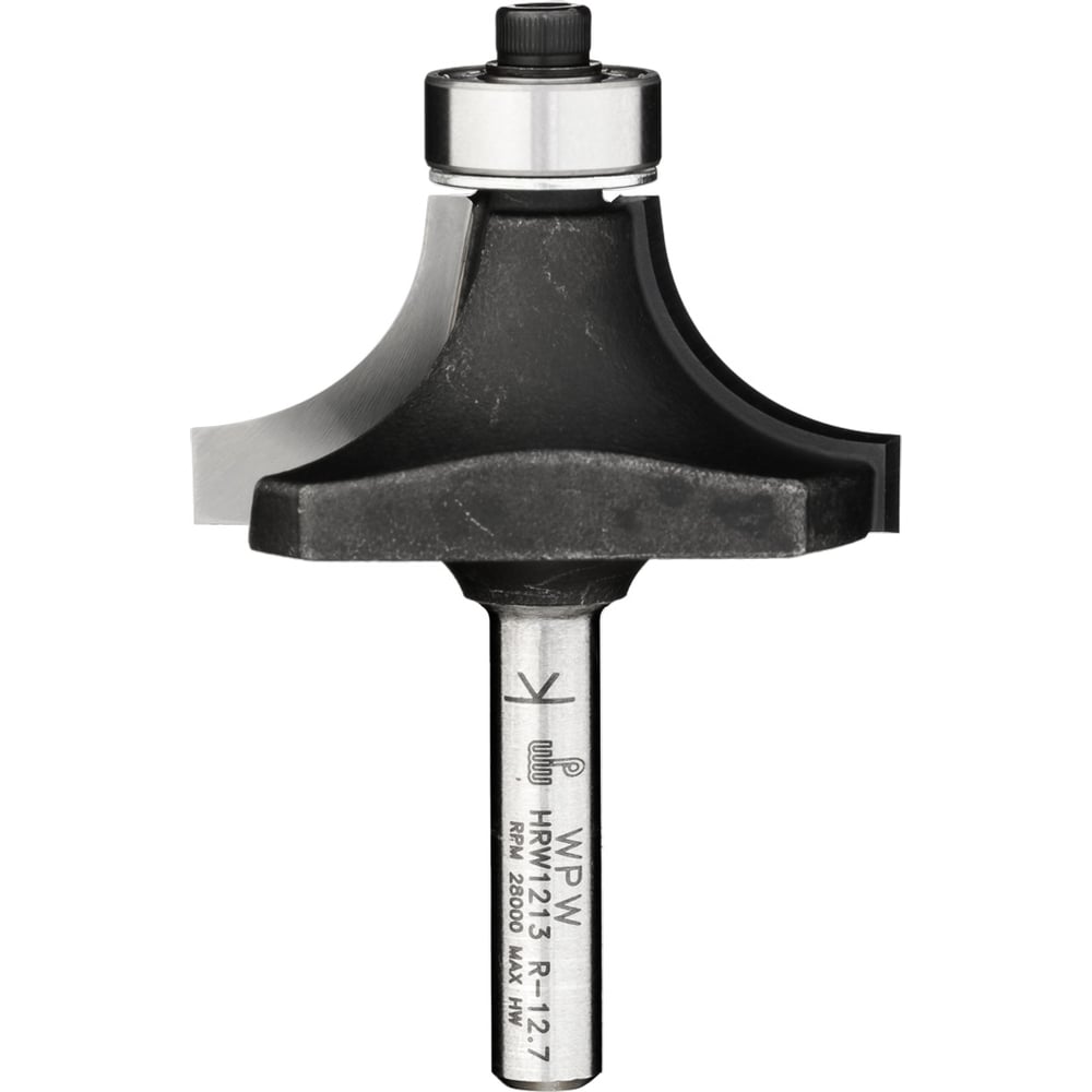 Изображение товара Радиусная фреза с подшипником WPW HRW1213 38х18х6 мм R12.7 для дерева и пластика