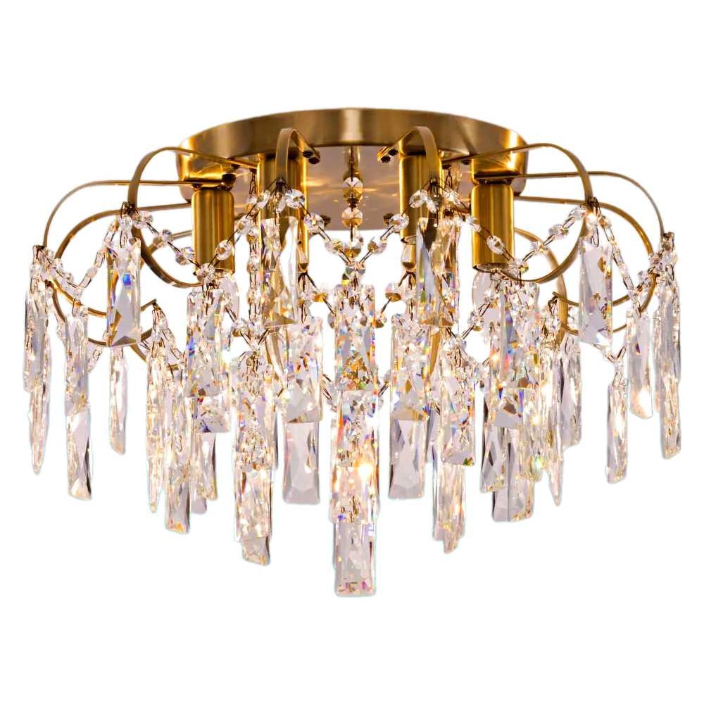 Изображение товара Люстра хрустальная INLUX Reina IN30163 современный дизайн золото 6 ламп