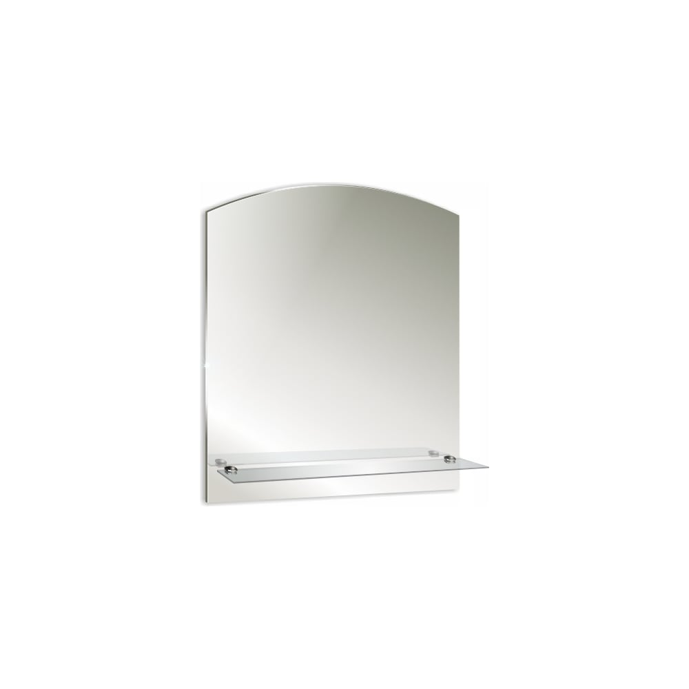 Изображение товара Зеркало Loranto Шанс 500х580 мм с полкой настенное серый дизайн