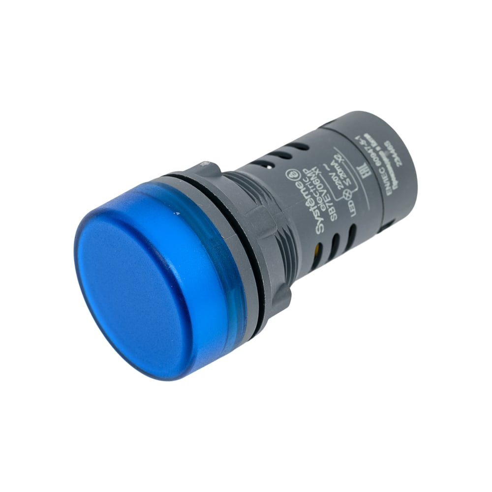 Лампа светосигнальная моноблочная Systeme Electric SB7 d22мм 230В AC синий SE SB7EV06MP