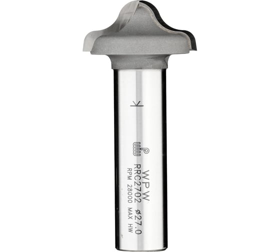 Изображение товара Фреза псевдофиленка волна и галтель (27х12х12 мм; R6) WPW RRC2702