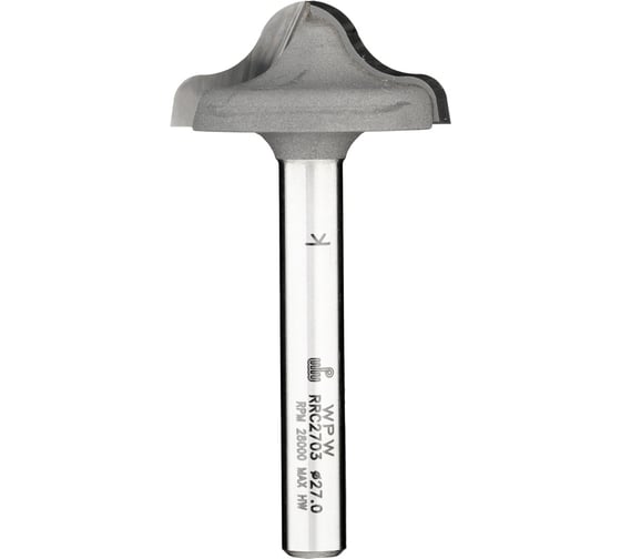 Изображение товара Фреза псевдофиленка волна и галтель (27х12х6 мм; R6) WPW RRC2703