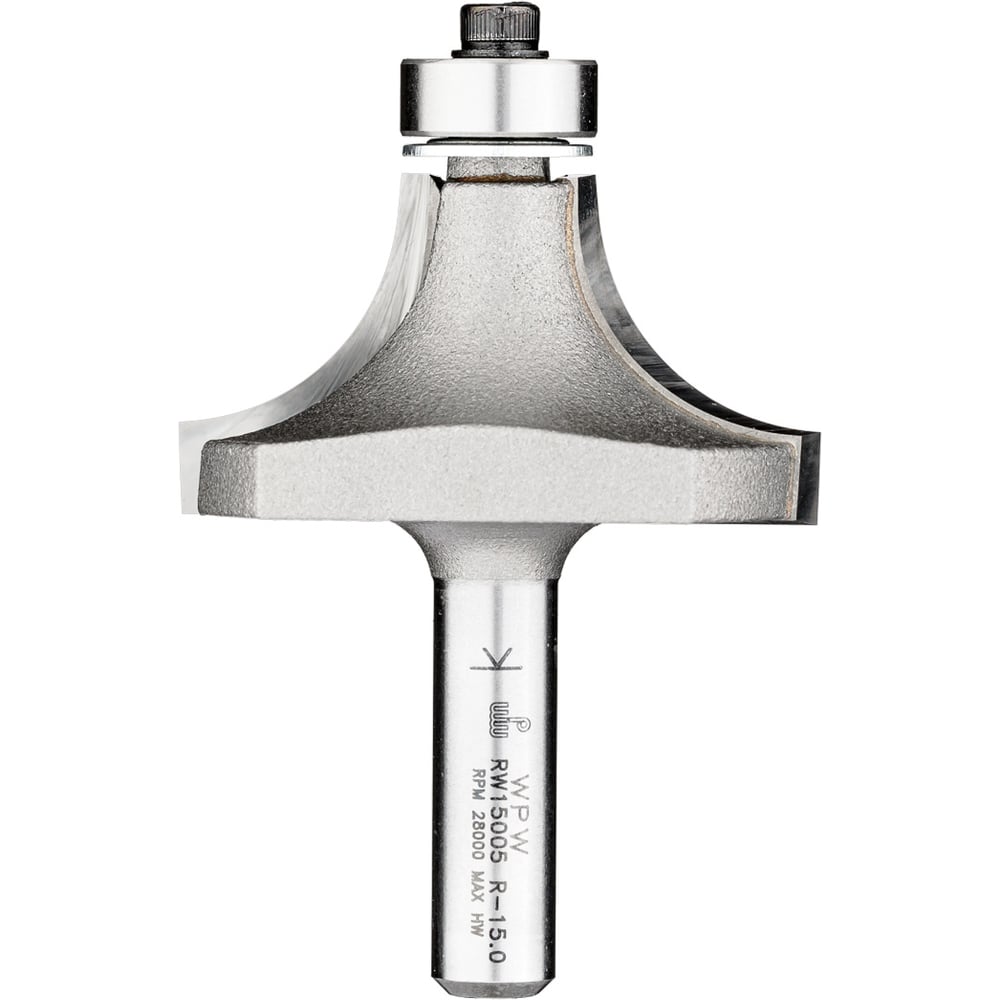 Изображение товара Фреза радиусная с подшипником (42.5х22х8 мм; R15) WPW RW15005