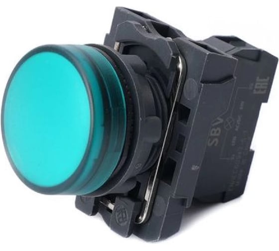 Изображение товара Лампа светосигнальная Systeme Electric SB5 d22мм 24В DC зеленый, в сборе SE SB5AVB3