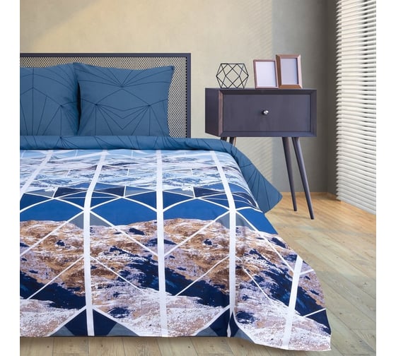 Изображение товара КПБ Этель 2 сп Горные вершины 175x215 см, 200x220 см, 70x70 см -2 шт, 100% хл, бязь 2968343