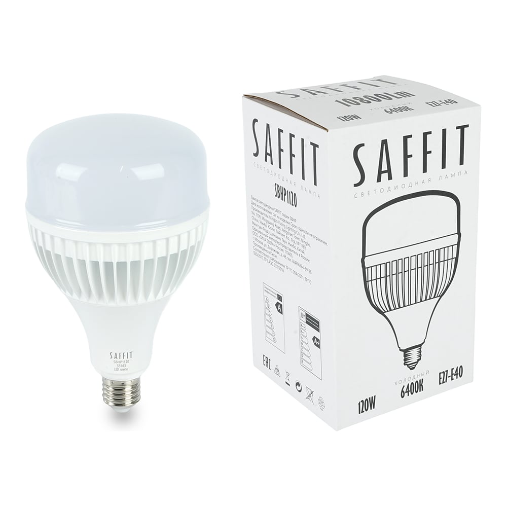 Изображение товара Светодиодная лампа SAFFIT 120W 230V цилиндр E27/E40 холодный белый