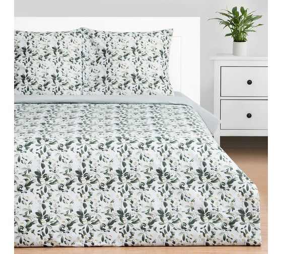 Изображение товара КПБ Этель дуэт Jasmine 143x215 см - 2 шт, 220x240 см, 70x70 см -2 шт, поплин 9322131