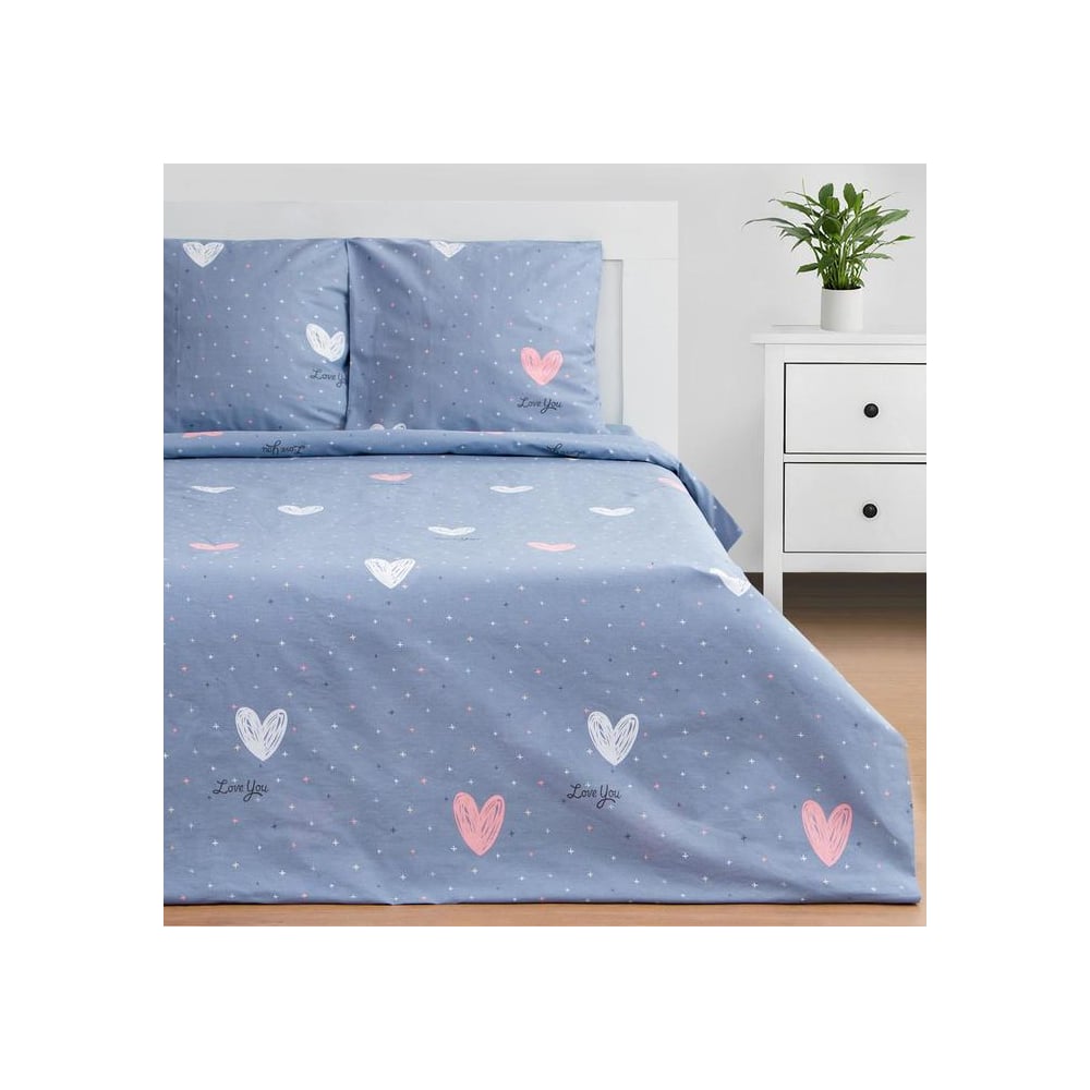 Изображение товара КПБ Этель евро "Love for two" 200x217см,220x240см,70x70см-2 шт, 100% хлопок, бязь 6632117