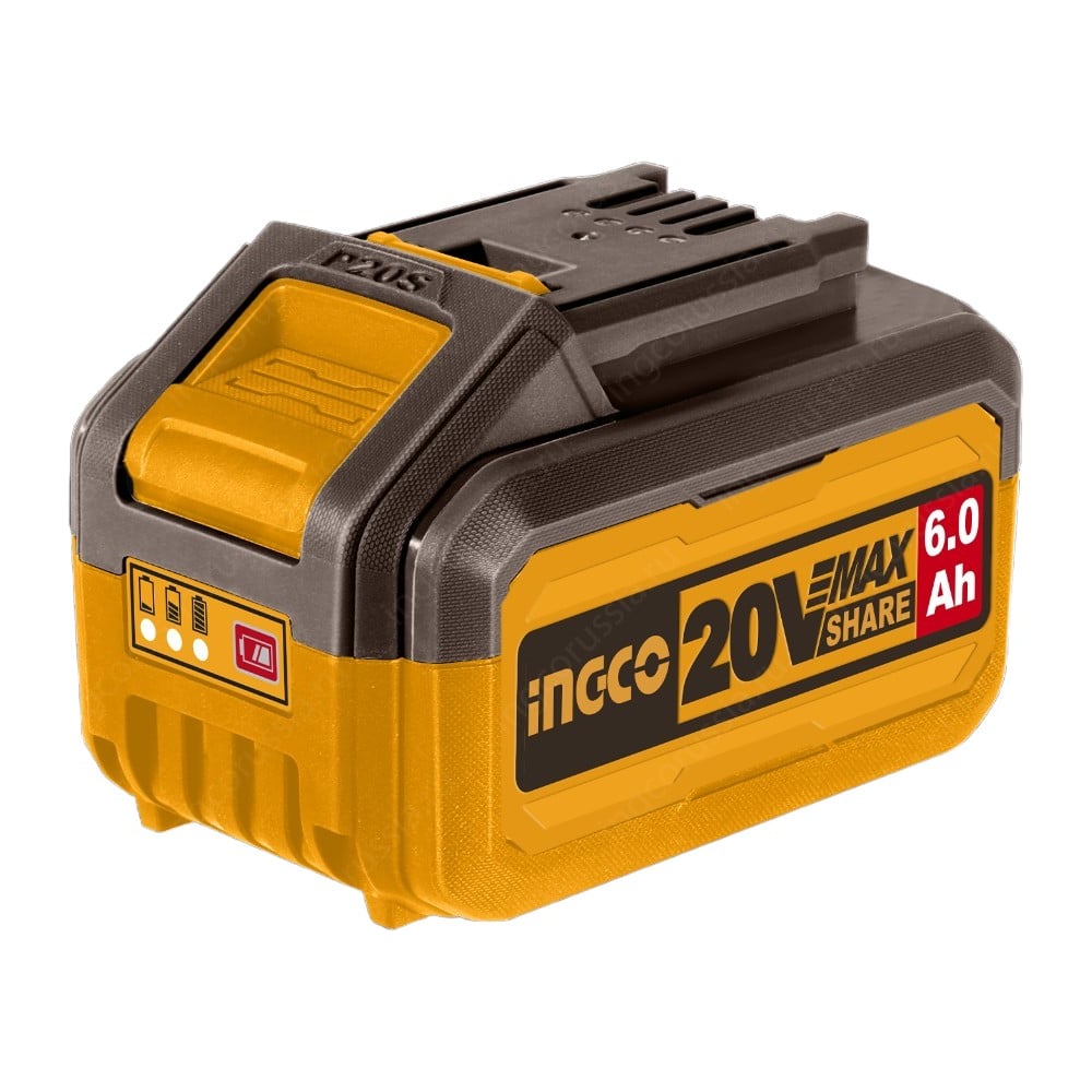 Изображение товара Аккумуляторная батарея INGCO 20В 6.0Ач FBLI2060