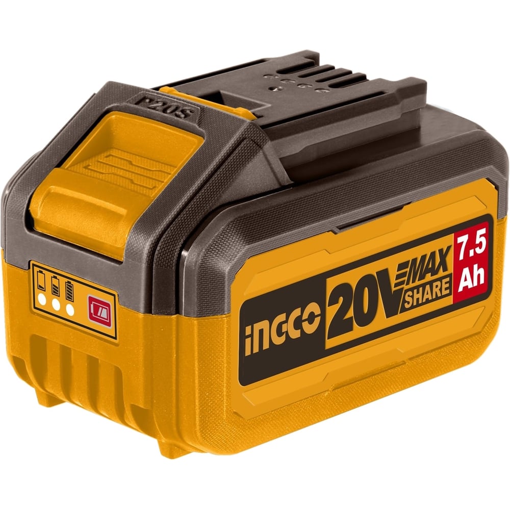 Изображение товара Аккумуляторная батарея INGCO 20В 7.5Ач FBLI2075 для профессионалов