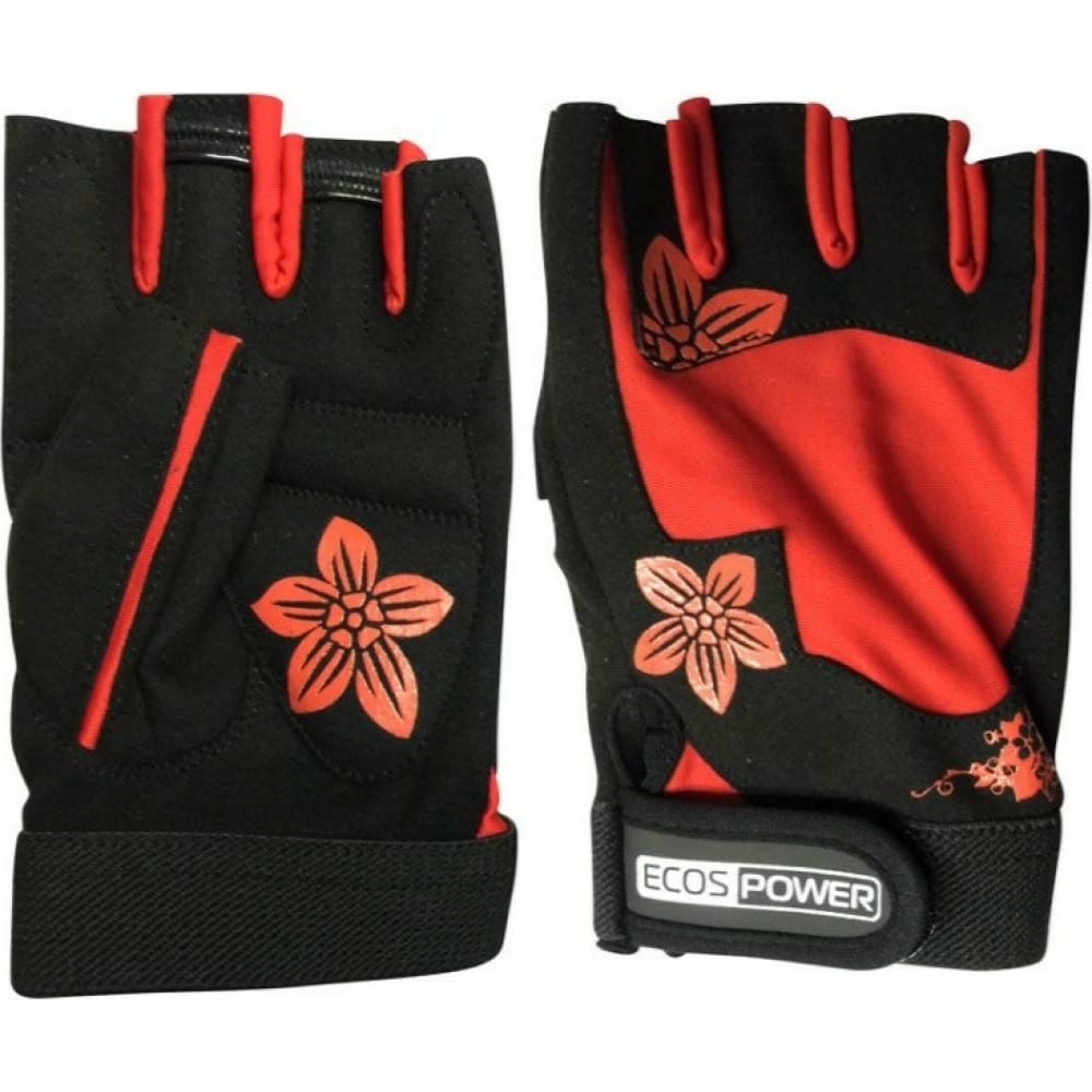 Перчатки для фитнеса Ecos globber перчатки globber красный ростовка xs