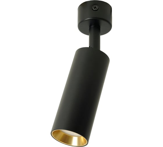 Изображение товара Светильник настенно-потолочный FERON ML1011 под лампу GU10, черный + золото, 51381