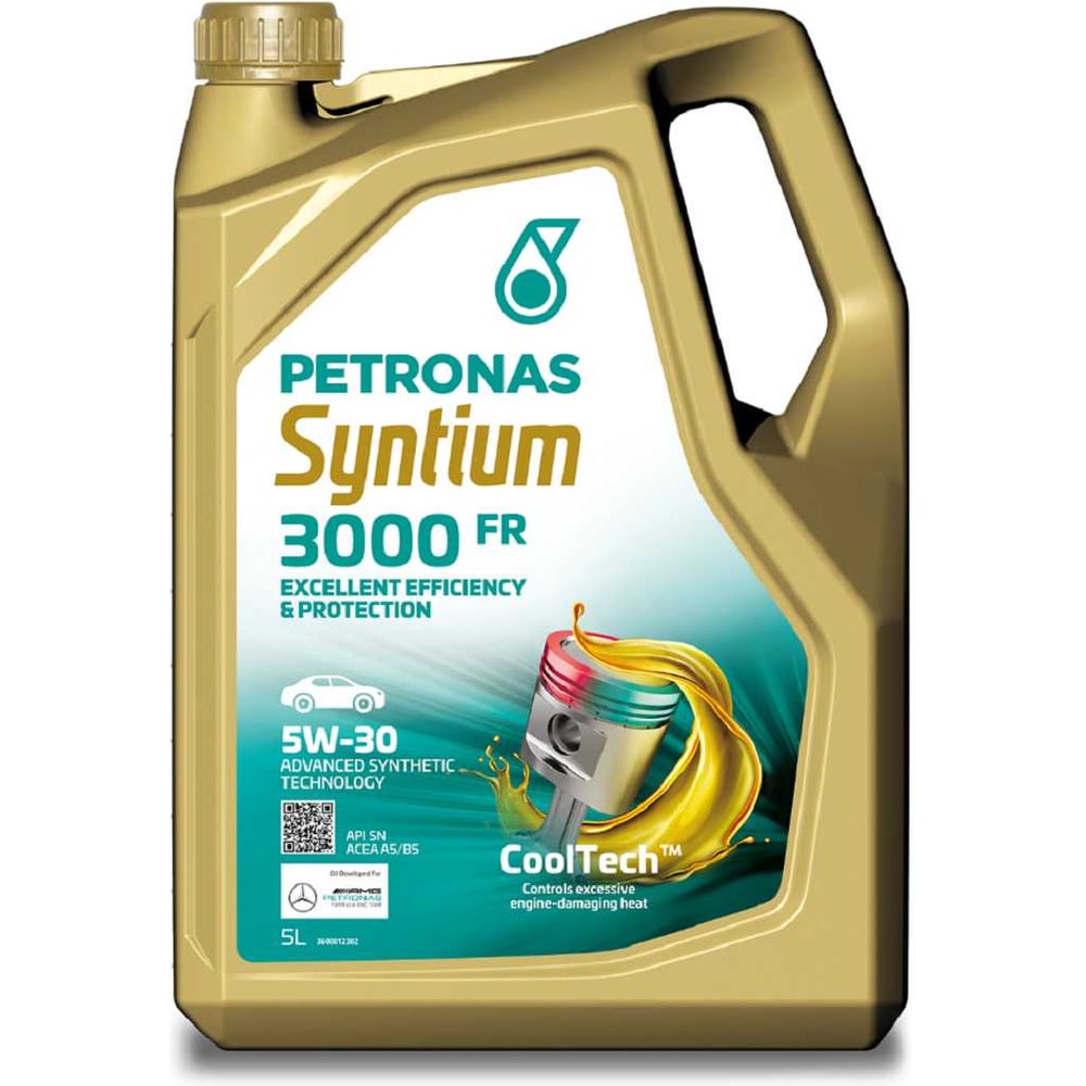 Изображение товара Моторное масло Petronas SYNTIUM 3000 FR 5W-30 синтетика 5л для легковых и грузовых