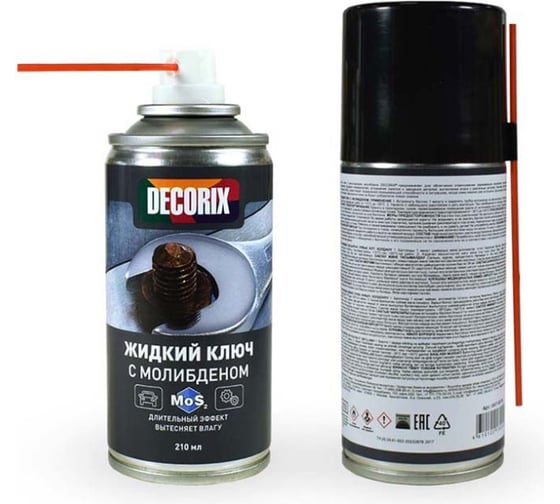 Изображение товара Жидкий ключ с молибденом Decorix 210 мл 0417-02 DA