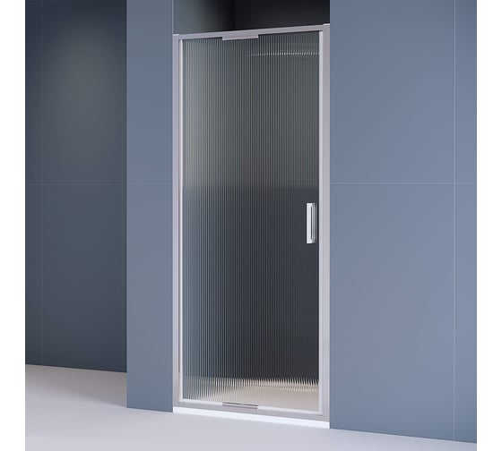 Изображение товара Душевая дверь RGW 80х195 SV-05 хром, Ribbed, 8 мм, Easy 70320508-151
