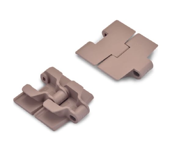 Изображение товара Цепь модульная полиацеталь -40, +80°C, SS штифт, HS-880TAB-K450-POM, цепь пластинчатая, коричневая, штифт SS (HGB) Hongsbelt 00-00032561