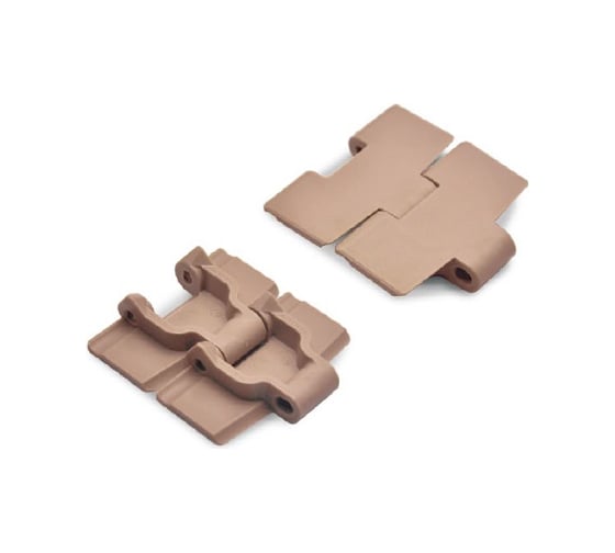 Изображение товара Цепь модульная полиацеталь -40, +80°C, SS штифт, HS-880-K325-POM, цепь пластинчатая, коричневая, штифт SS (HGB) Hongsbelt 00-00032877