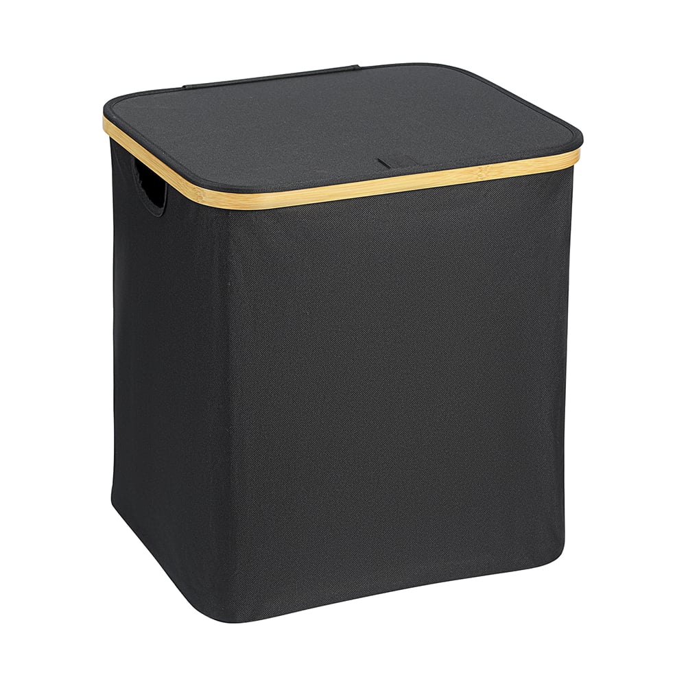 Изображение товара Корзина для белья Smart Solutions Neat Mid, 40x33x43 см, черная SS0000153