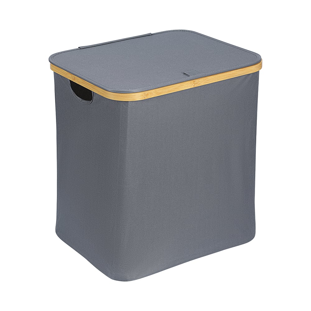 Изображение товара Корзина для белья Smart Solutions Neat Mid, 40x33x43 см, серая SS0000152