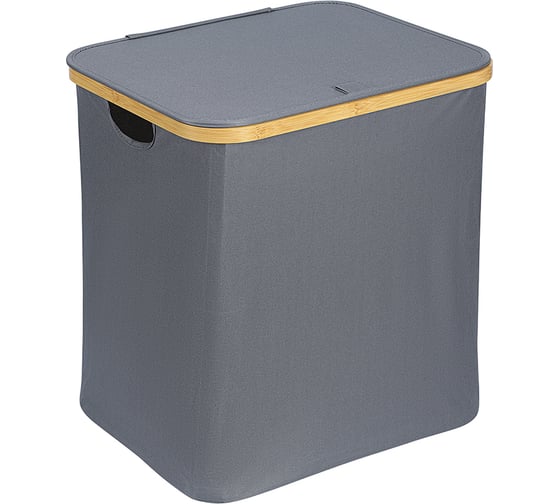 Изображение товара Корзина для белья Smart Solutions Neat Mid, 40x33x43 см, серая SS0000152