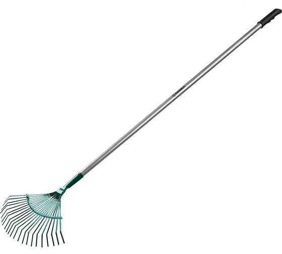 Изображение товара Веерные грабли с алюминиевым черенком GRINDA PROLine 22 плоских зубца 39586