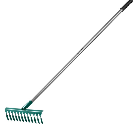 Изображение товара Грабли с алюминиевым черенком GRINDA PROLine 12 витых зубцов 39585