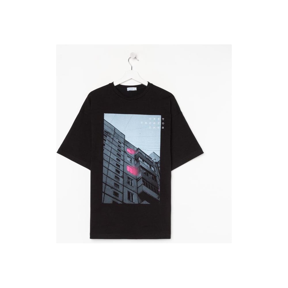 Изображение товара Футболка мужская KAFTAN Окна, черный, р. 52 7025367