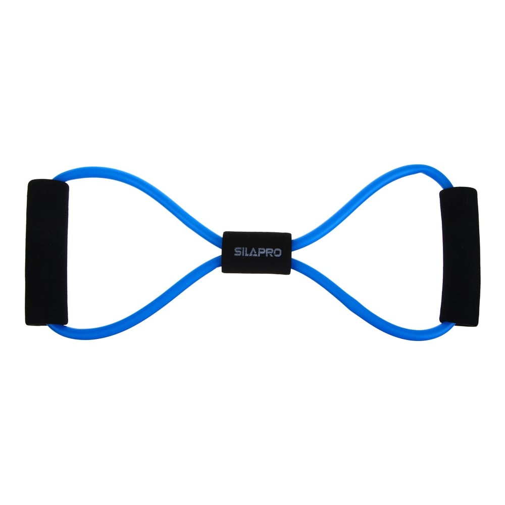 Изображение товара Универсальный трубчатый эспандер "восьмерка" SILAPRO, 36 см, 12 кг, одинарный, латекс 197-003