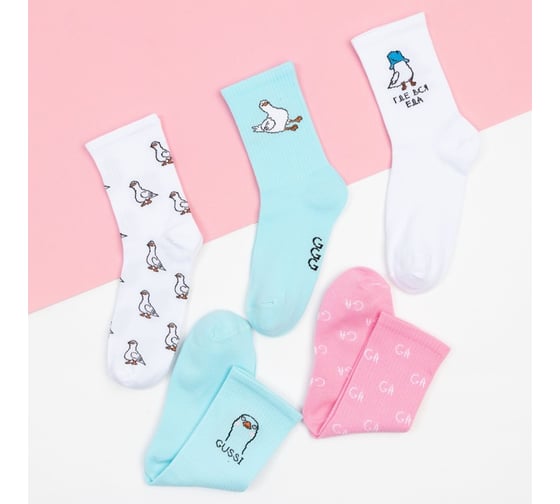 Изображение товара Набор женских носков KAFTAN Gussi 5 пар, р. 36-39 (23-25 см) 5482582